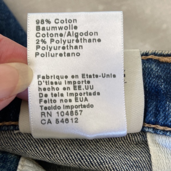 AG Vintage Stevie Button Up Slim Straight Ankle Jeans Size 25 - Picture 10 of 11